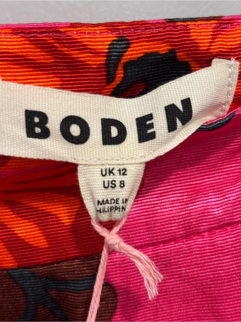 Boden Varsity Pink and Red Floral Pleated Maxi Skirt New - Picture 6 of 9
